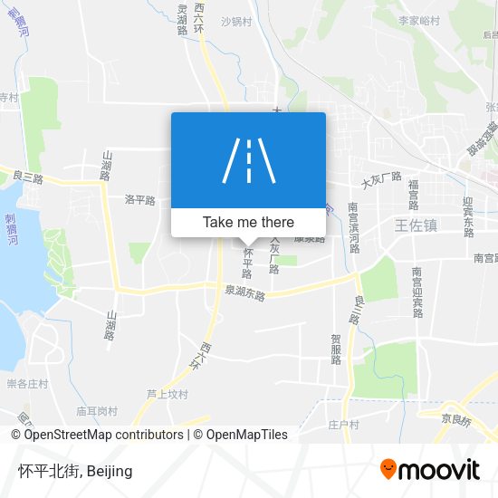 怀平北街 map