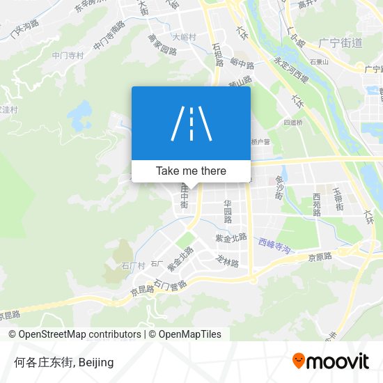 何各庄东街 map