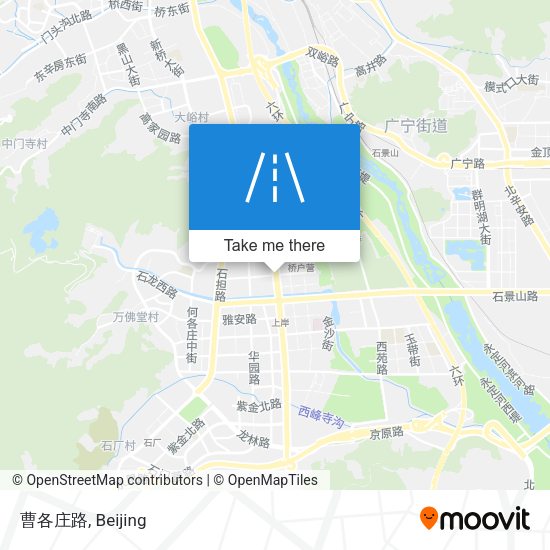 曹各庄路 map