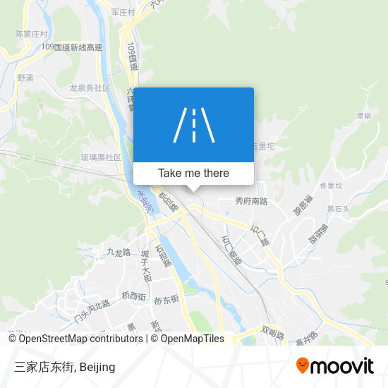 三家店东街 map