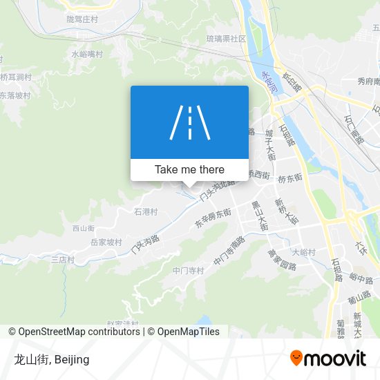 龙山街 map
