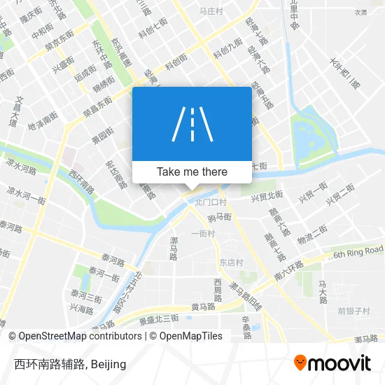 西环南路辅路 map