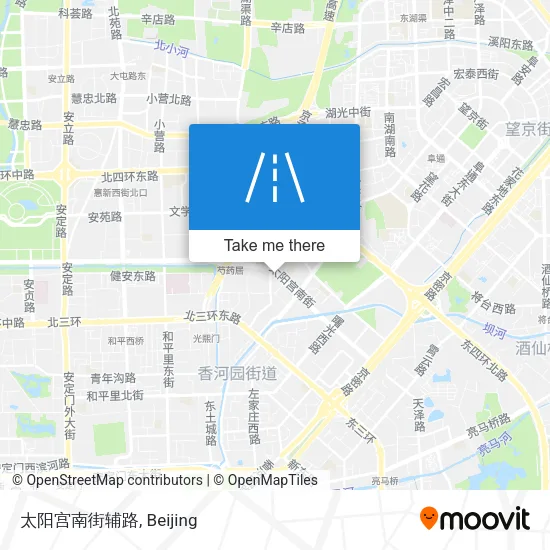 太阳宫南街辅路 map