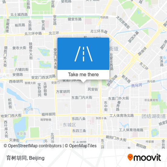 育树胡同 map