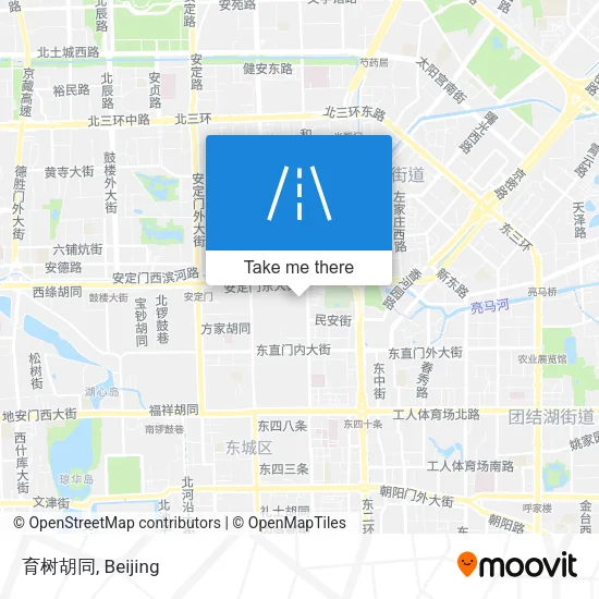 育树胡同 map