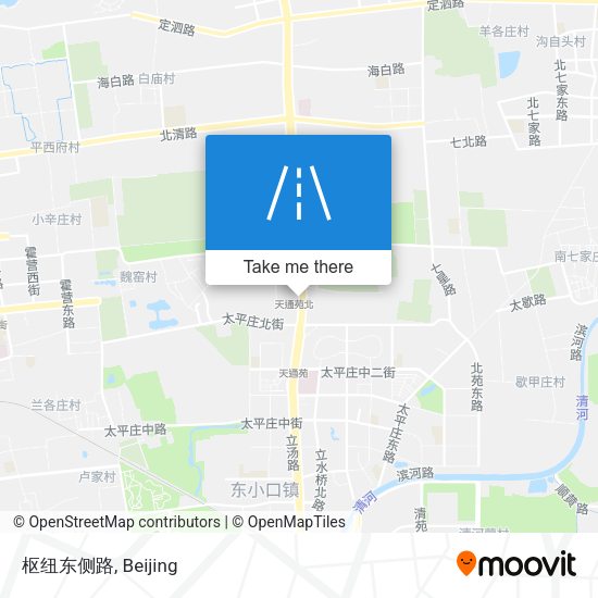 枢纽东侧路 map