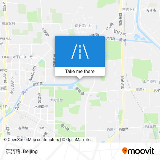 滨河路 map