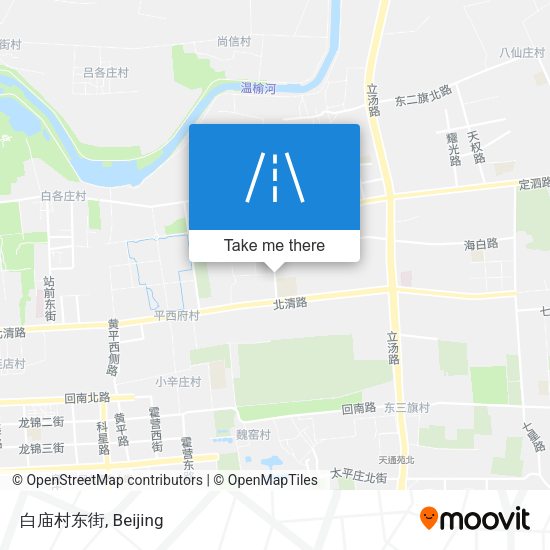 白庙村东街 map