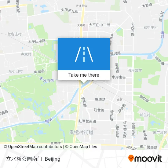 立水桥公园南门 map