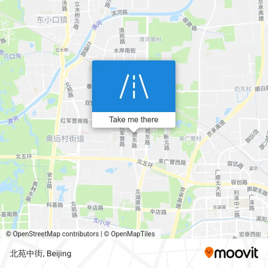 北苑中街 map