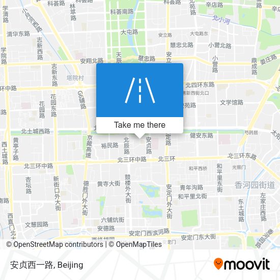安贞西一路 map