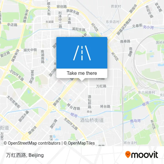 万红西路 map
