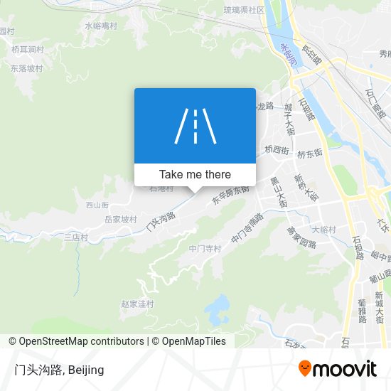 门头沟路 map