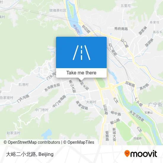 大峪二小北路 map
