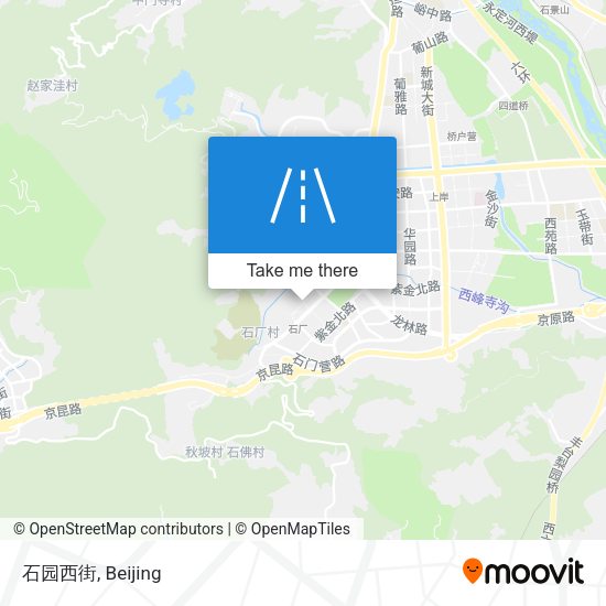 石园西街 map