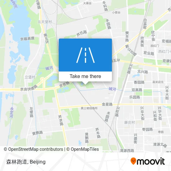 森林跑道 map