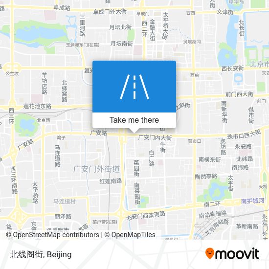 北线阁街 map