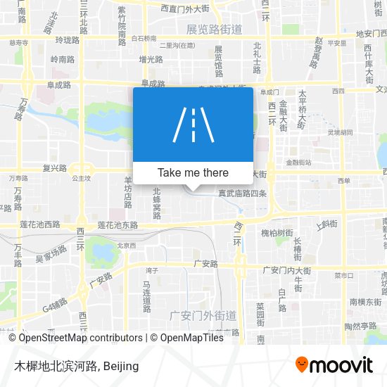 木樨地北滨河路 map