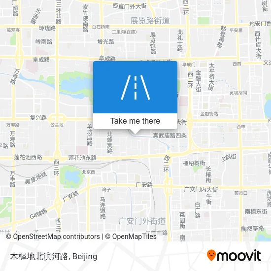木樨地北滨河路 map