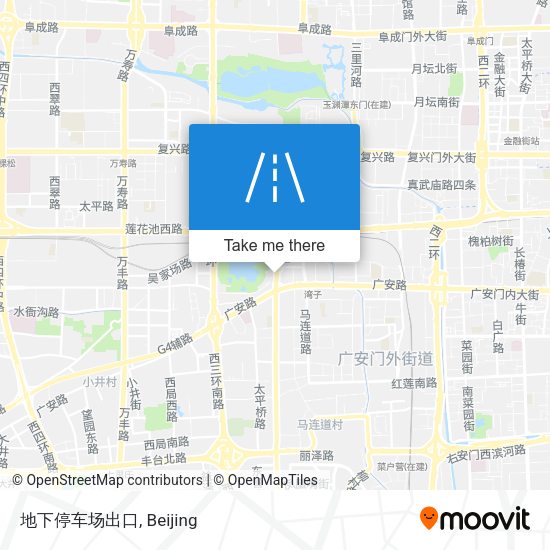地下停车场出口 map