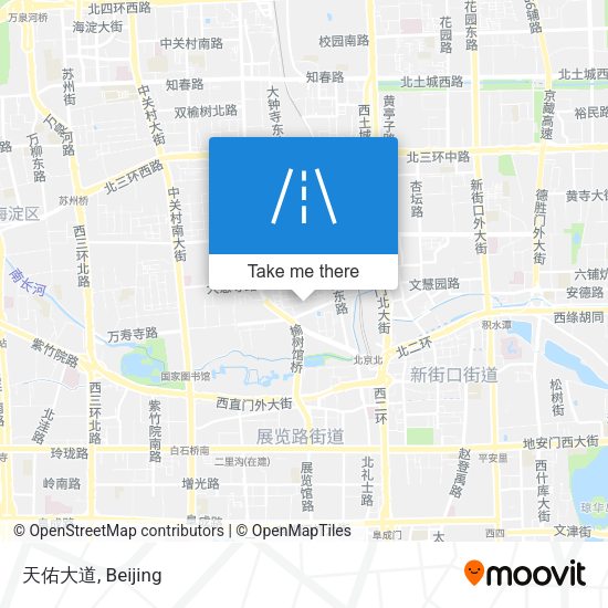 天佑大道 map