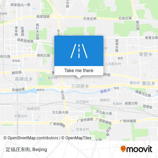 定福庄东街 map