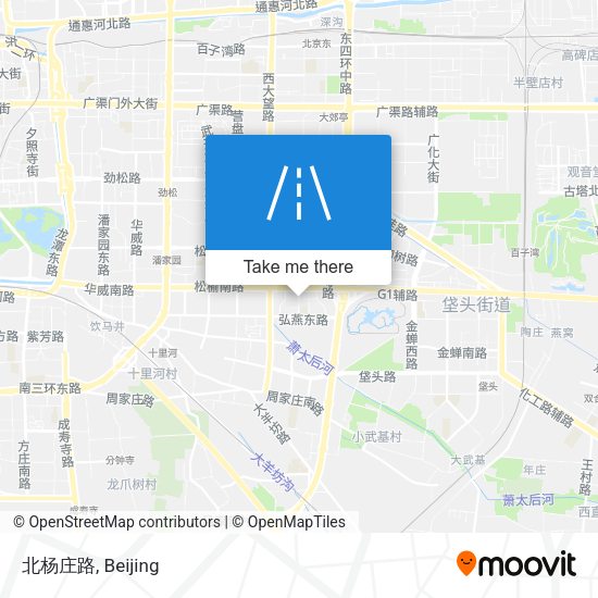 北杨庄路 map