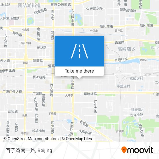 百子湾南一路 map