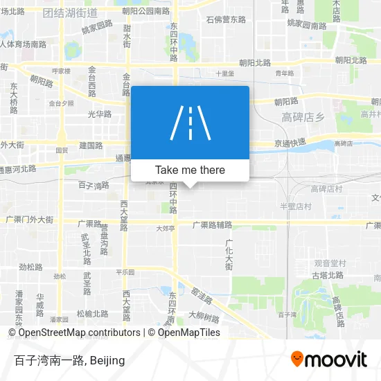 百子湾南一路 map