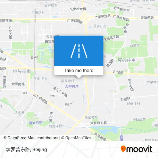 孛罗营东路 map