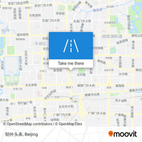 朝外头条 map