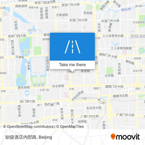 励骏酒店内部路 map