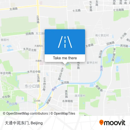天通中苑东门 map