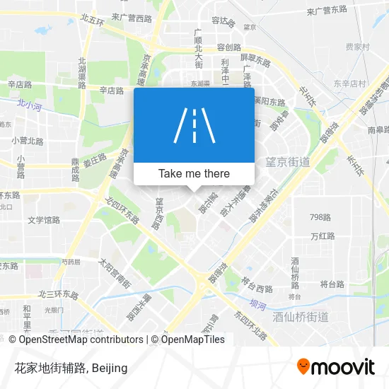 花家地街辅路 map