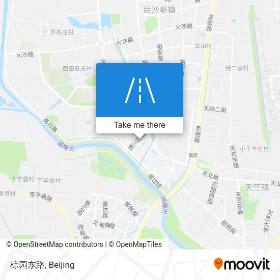 棕园东路 map