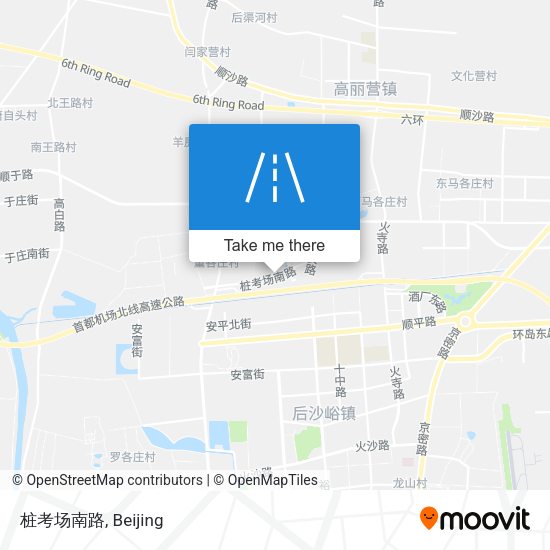 桩考场南路 map
