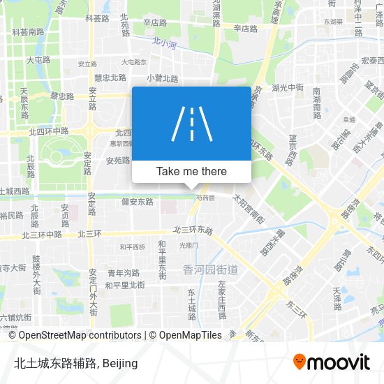 北土城东路辅路 map