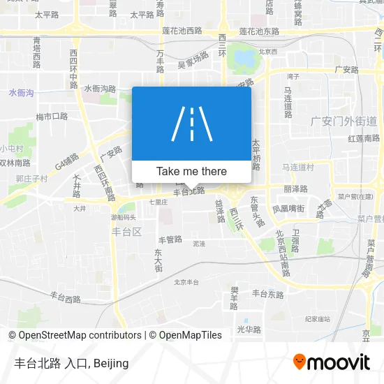 丰台北路 入口 map