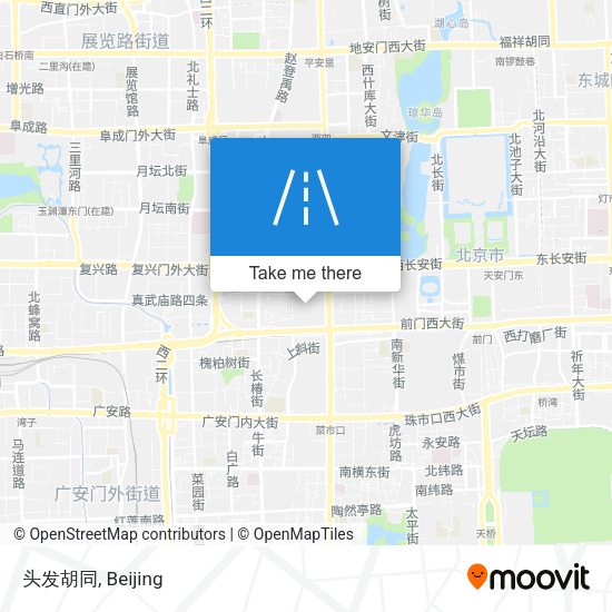头发胡同 map