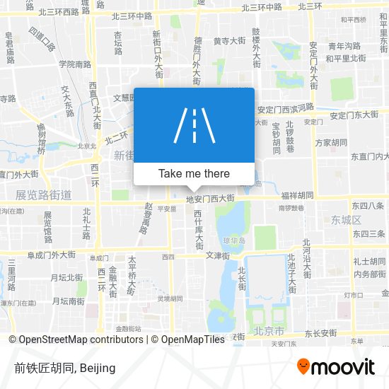 前铁匠胡同 map