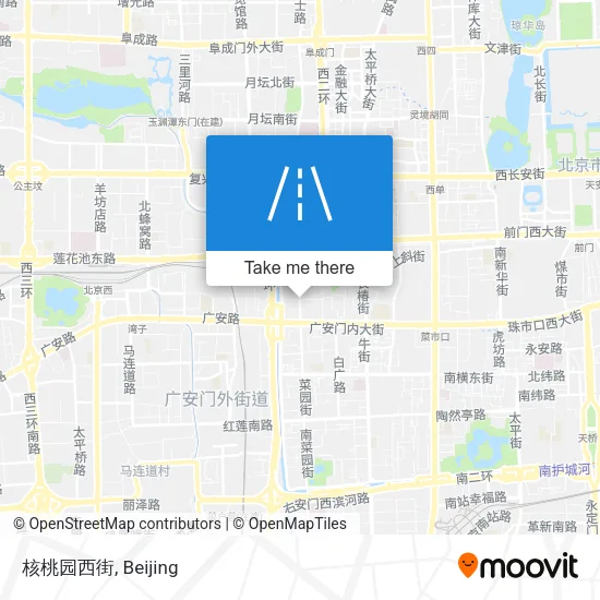 核桃园西街 map