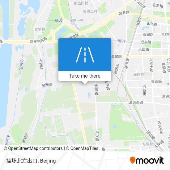 操场北左出口 map