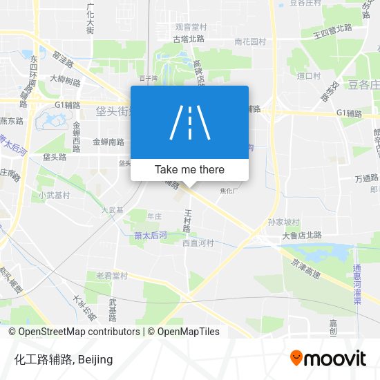 化工路辅路 map