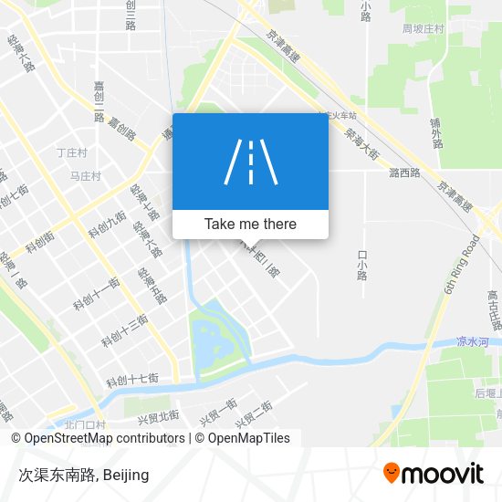 次渠东南路 map