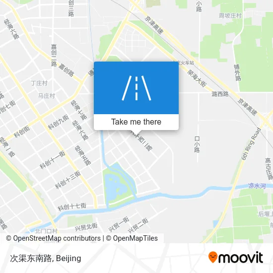 次渠东南路 map