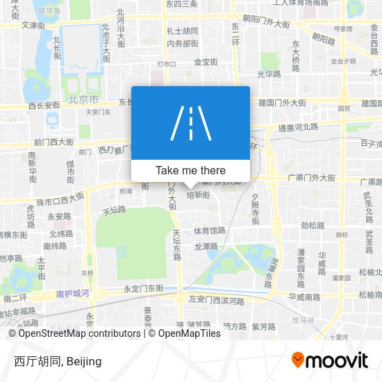 西厅胡同 map