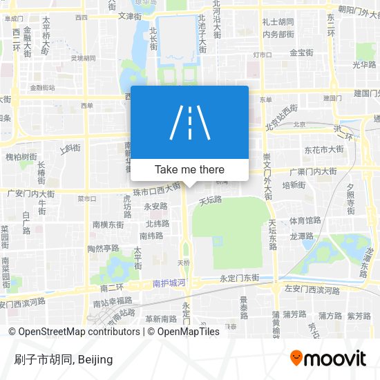 刷子市胡同 map