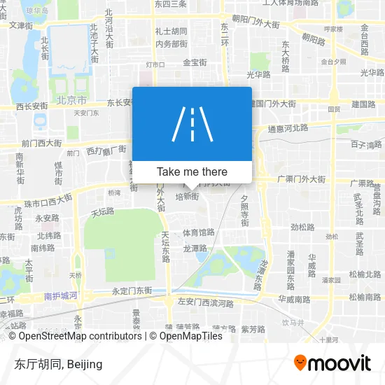 东厅胡同 map