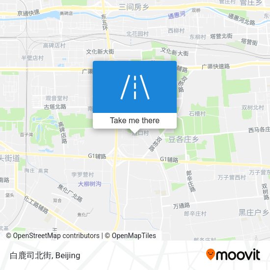 白鹿司北街 map