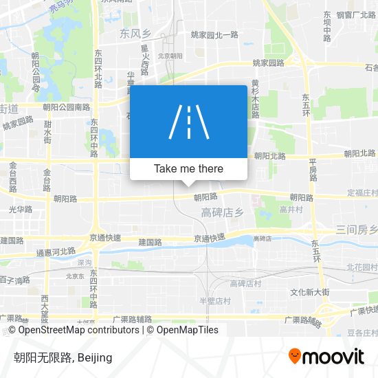 朝阳无限路 map
